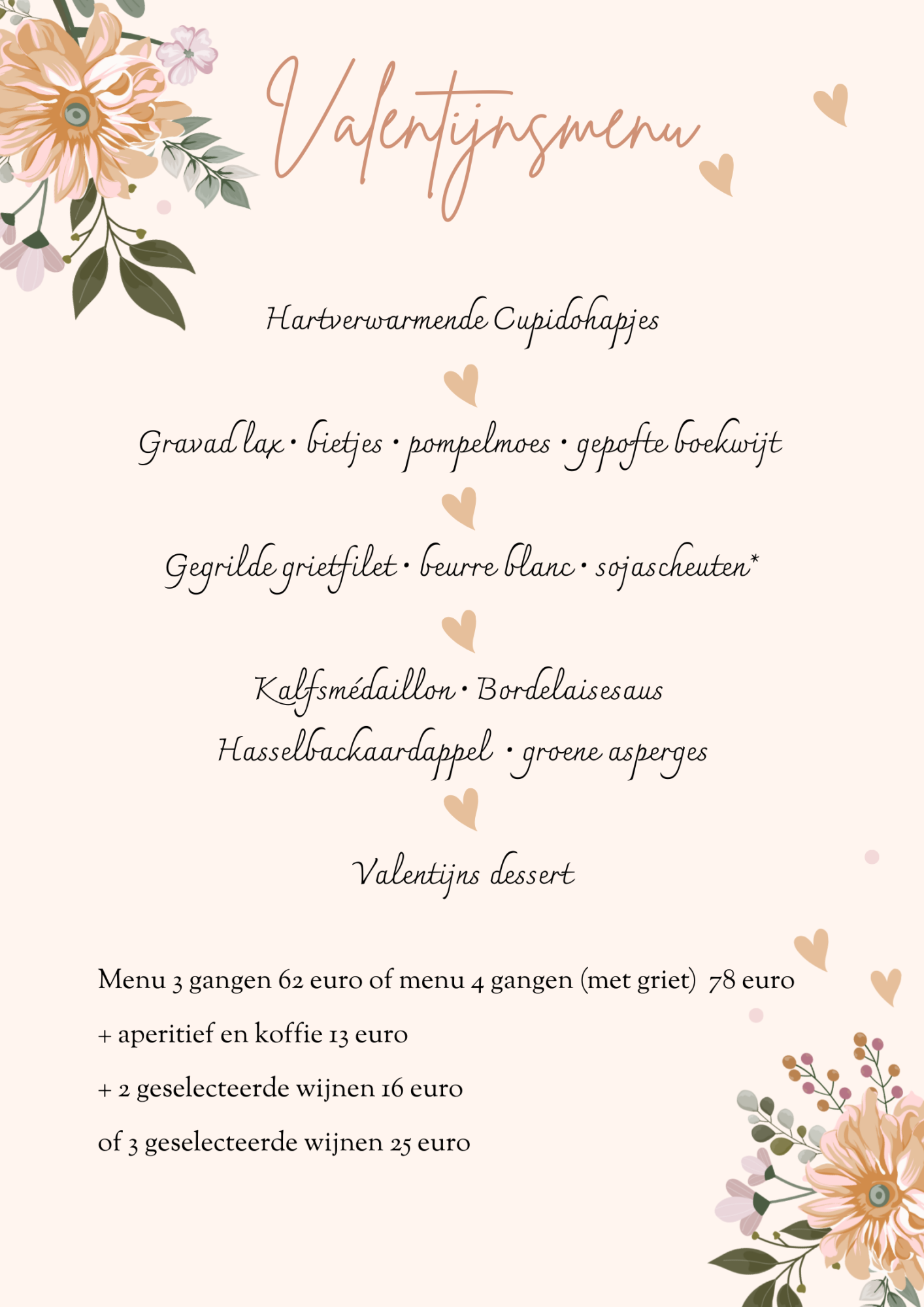 valentijnsmenu